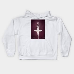 The Swan Ballerina in Tutu Kids Hoodie